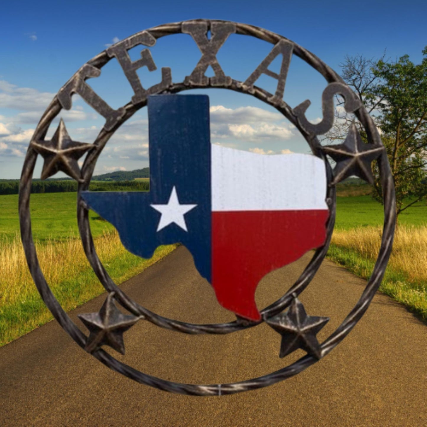 TEXAS MAP SIGN 12",18",24" BARN METAL SIGN WESTERN HOME DECOR HANDMADE NEW #EH