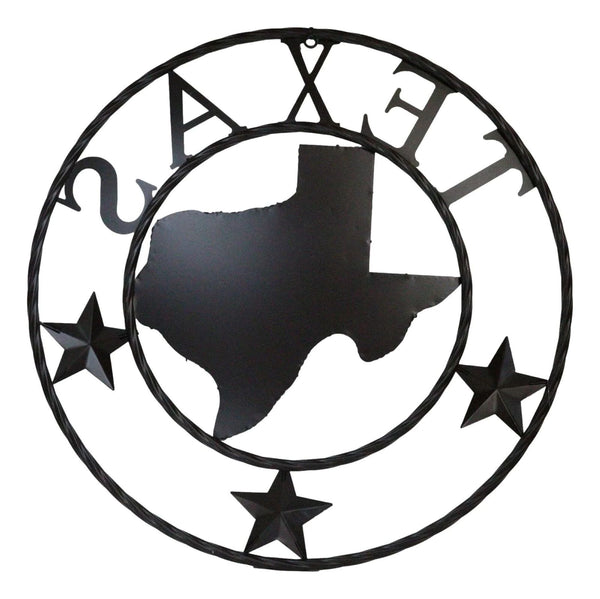 TEXAS HOME STATE OF TEXAS MAP METAL SIGN TWIST RING RUSTIC BRONZE WESTERN HOME DECOR HANDMADE #EH11618