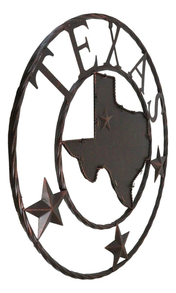 TEXAS HOME STATE OF TEXAS MAP METAL SIGN TWIST RING RUSTIC BRONZE WESTERN HOME DECOR HANDMADE #EH11618