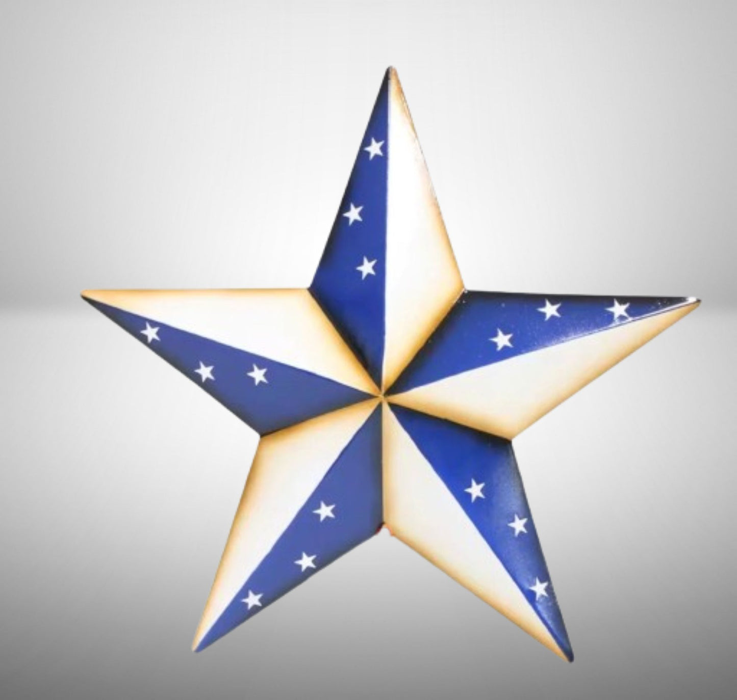 AMERICANA USA FLAG BARN STAR BLUE WHITE STAR STYLE HANDMADE 16",24",36" #EH13746