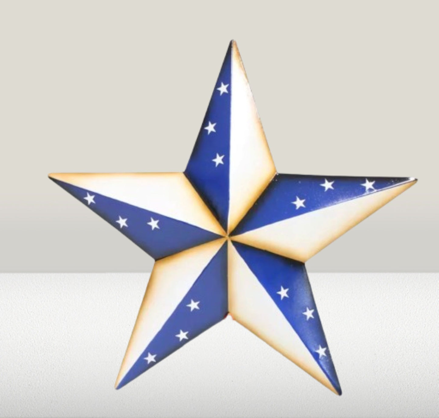 AMERICANA USA FLAG BARN STAR BLUE WHITE STAR STYLE HANDMADE 16",24",36" #EH13746