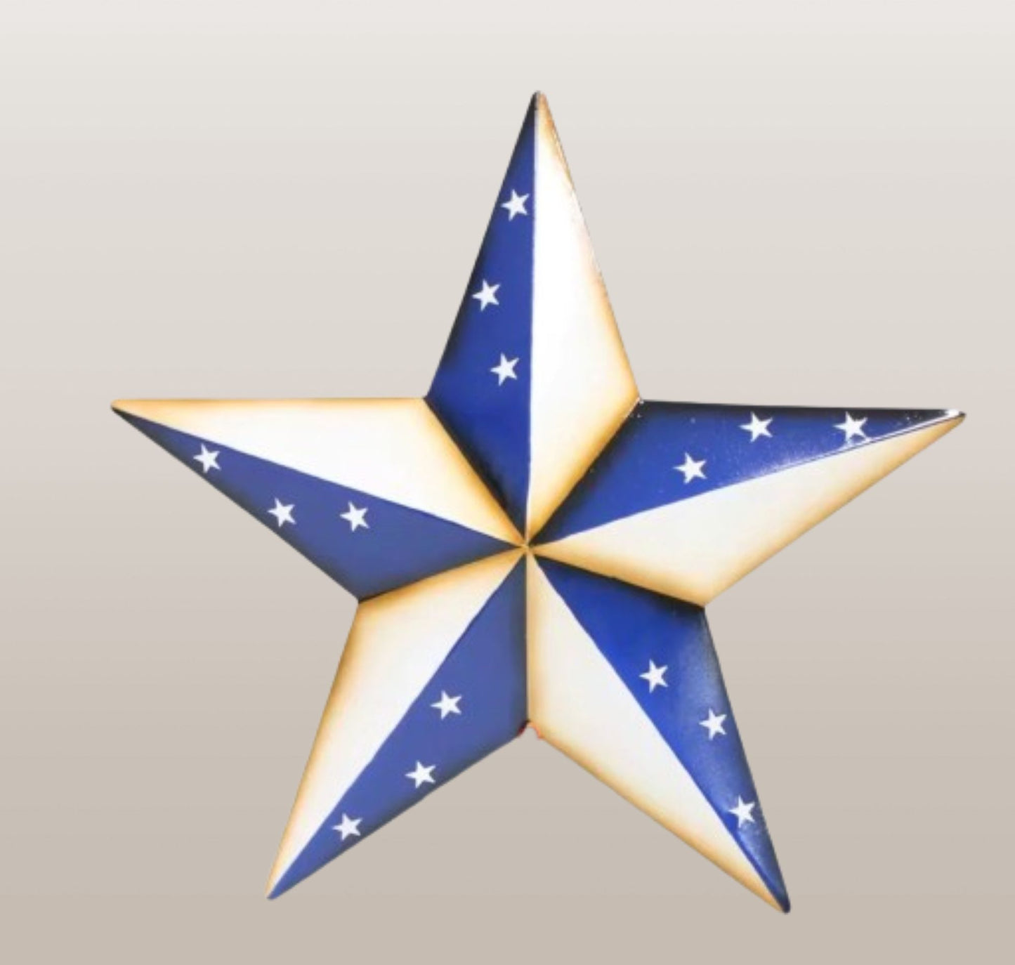 AMERICANA USA FLAG BARN STAR BLUE WHITE STAR STYLE HANDMADE 16",24",36" #EH13746