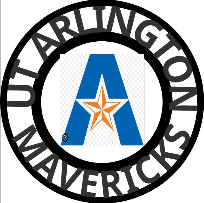 UTA ARLINGTON CUSTOM METAL VINTAGE CRAFT TEAM SIGN WESTERN HOME DECOR HANDMADE