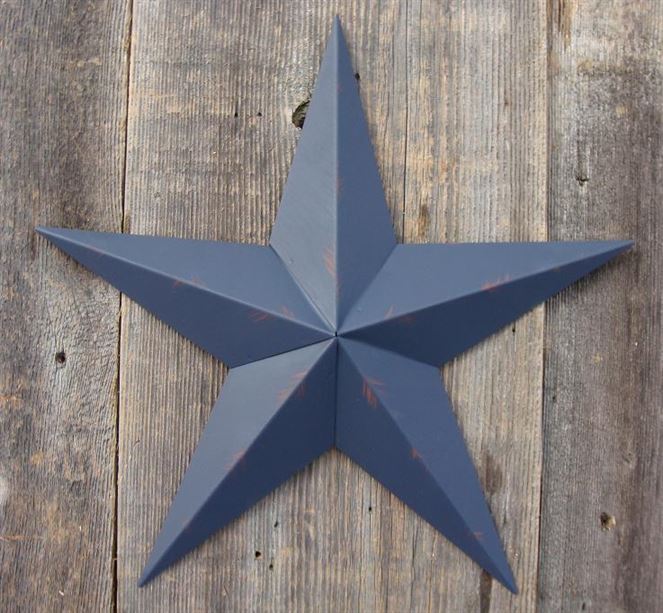 #EH10412 RUSTIC BARN STAR 32",40",53" METAL WALL ART MULTI COLOR WESTERN HOME DECOR HANDMADE