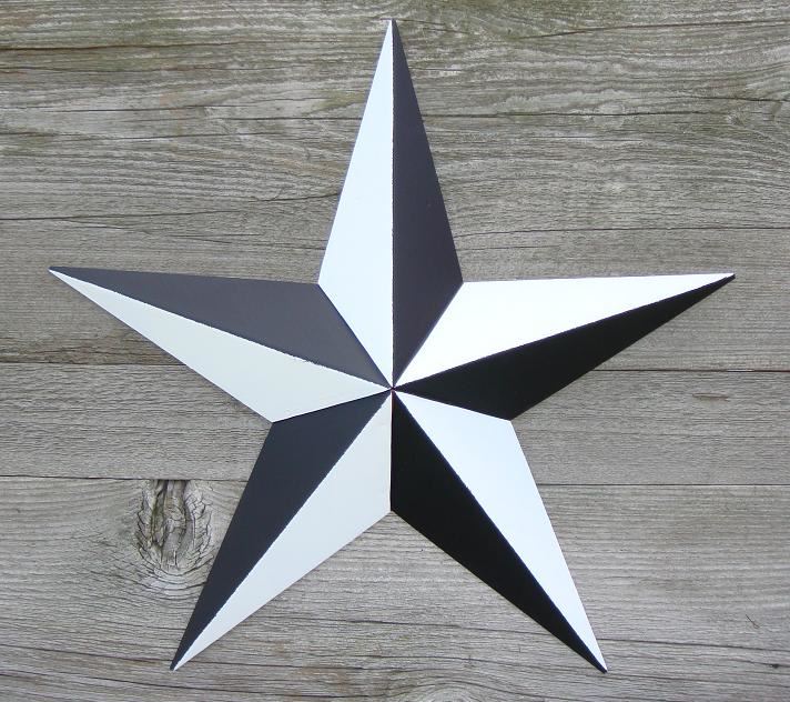36" NAUTICAL BARN STAR MULTI COLOR METAL BARN STAR WESTERN HOME DECOR HANDMADE