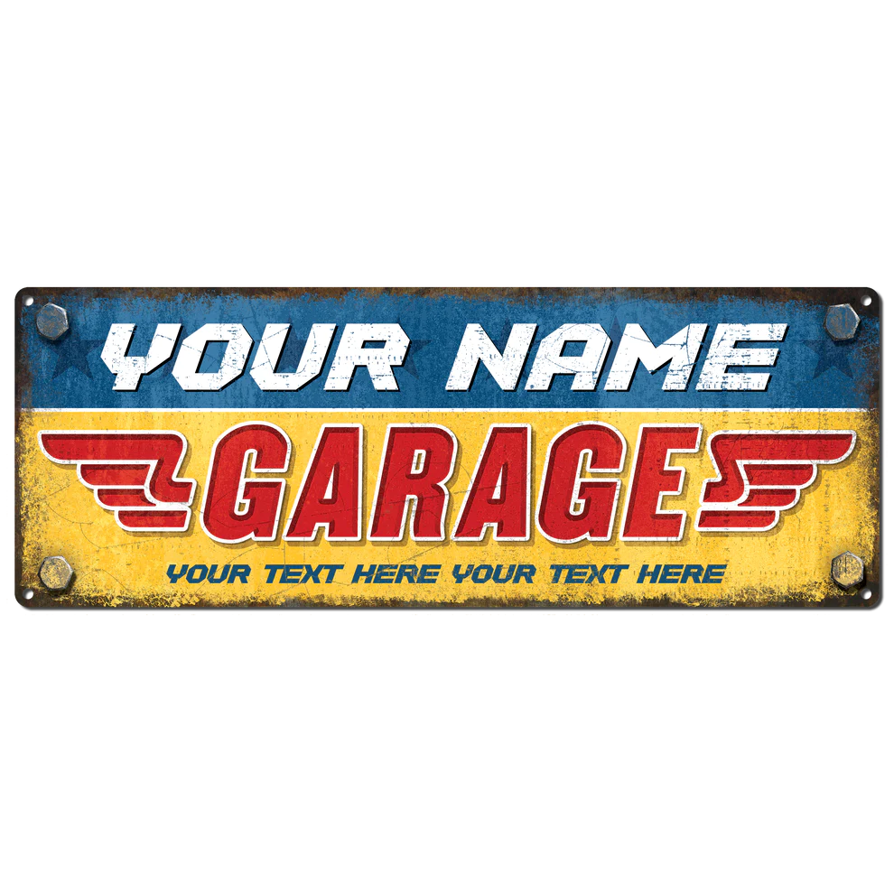 #EH10493 CUSTOM NAME ALUMINUM METAL SIGN WESTERN HOME DECOR HANDMADE NEW