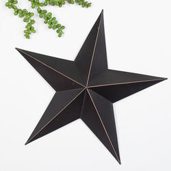 12" GALVANIZED EMBOSSED BARN STAR METAL WALL ART WESTERN HOME DECOR NEW #EH12178