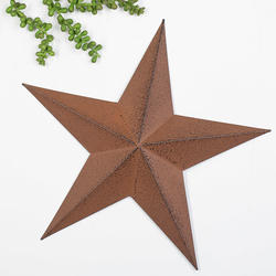 12" GALVANIZED EMBOSSED BARN STAR METAL WALL ART WESTERN HOME DECOR NEW #EH12178