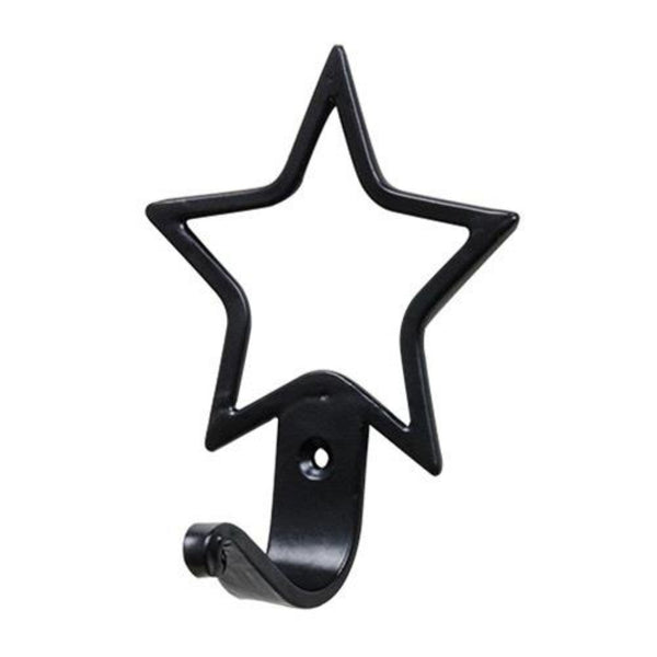4.50" STAR HOOK FOR METAL BARN STAR HANG WALL ART WESTERN HOME  DECOR HANDMADE #G11700A