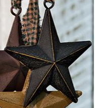 3" RUSTIC PRIMITIVE STAR ORNAMENT WESTERN HOME DECOR HANDMADE NEW - EH11553