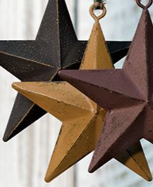 4" RUSTIC PRIMITIVE STAR ORNAMENT WESTERN HOME DECOR HANDMADE NEW - EH11554