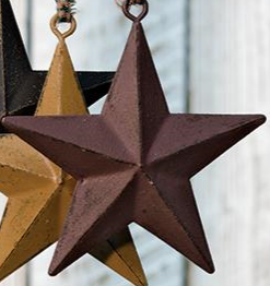4" RUSTIC PRIMITIVE STAR ORNAMENT WESTERN HOME DECOR HANDMADE NEW - EH11554
