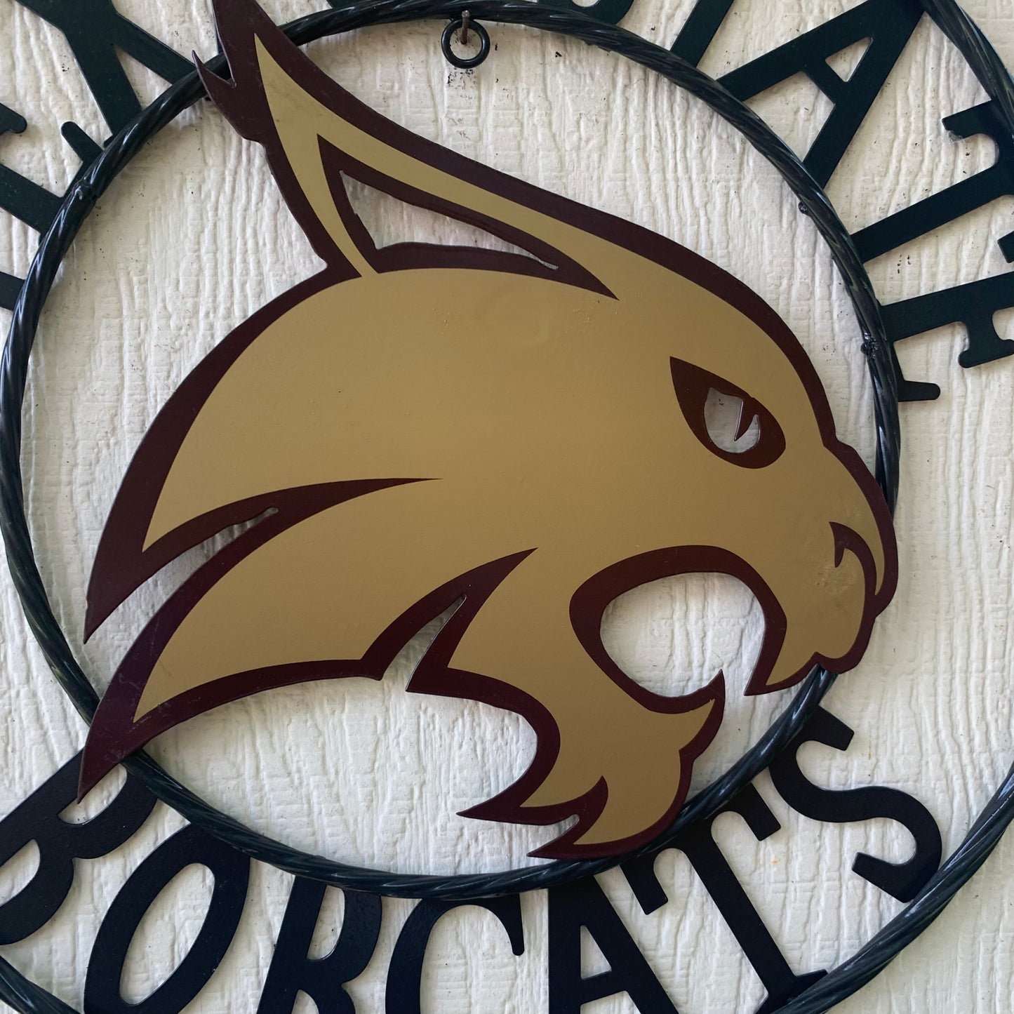 12",18",24",32",36" TEXAS STATE BOBCATS CUSTOM METAL VINTAGE CRAFT TEAM SIGN WESTERN HOME DECOR HANDMADE
