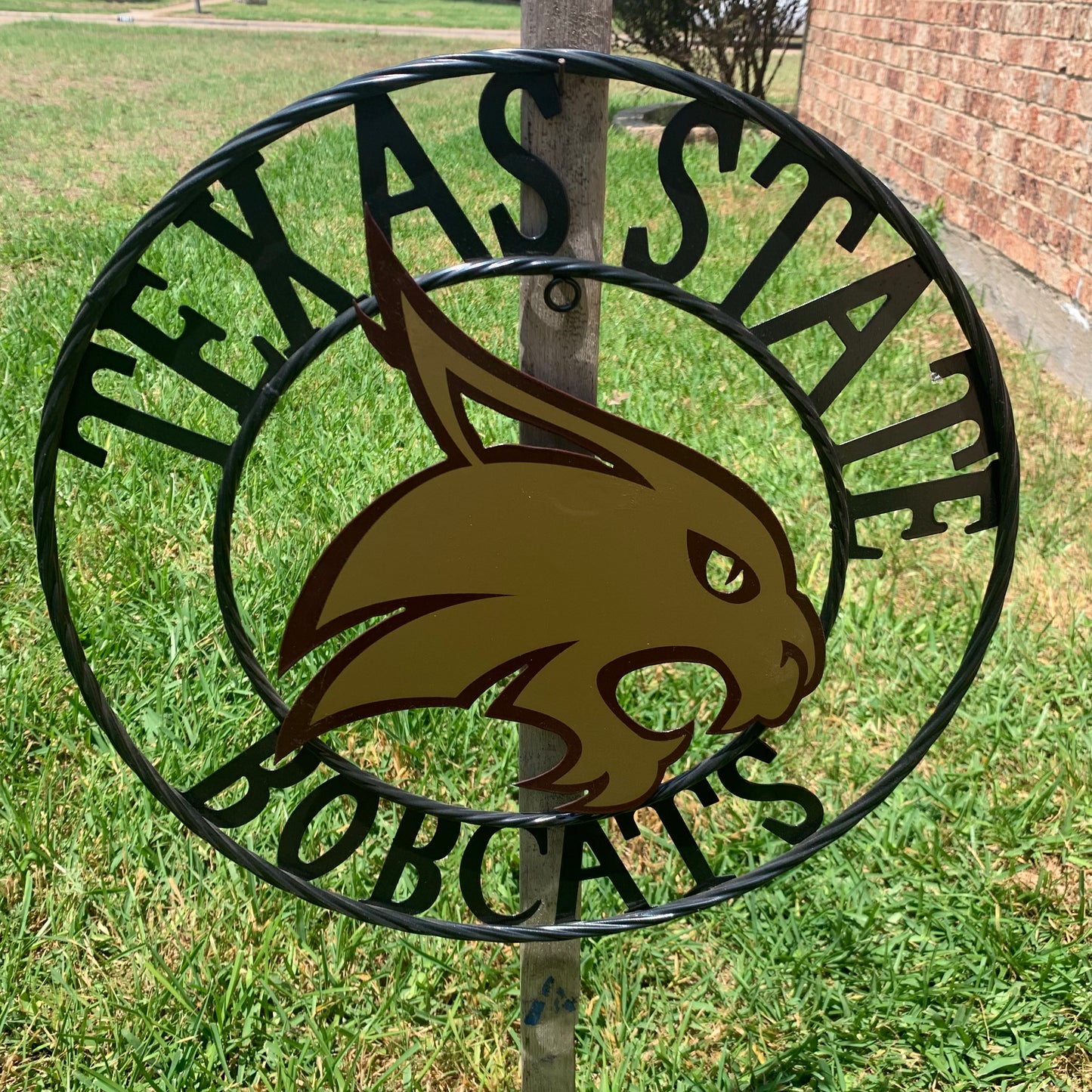 12",18",24",32",36" TEXAS STATE BOBCATS CUSTOM METAL VINTAGE CRAFT TEAM SIGN WESTERN HOME DECOR HANDMADE