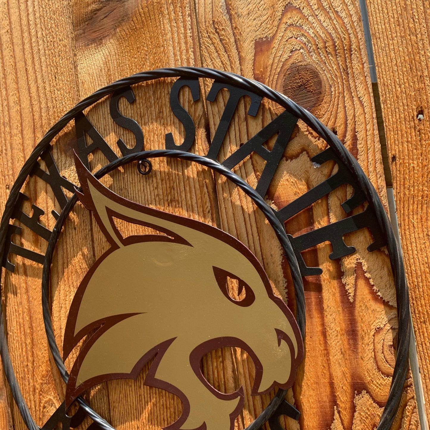 12",18",24",32",36" TEXAS STATE BOBCATS CUSTOM METAL VINTAGE CRAFT TEAM SIGN WESTERN HOME DECOR HANDMADE