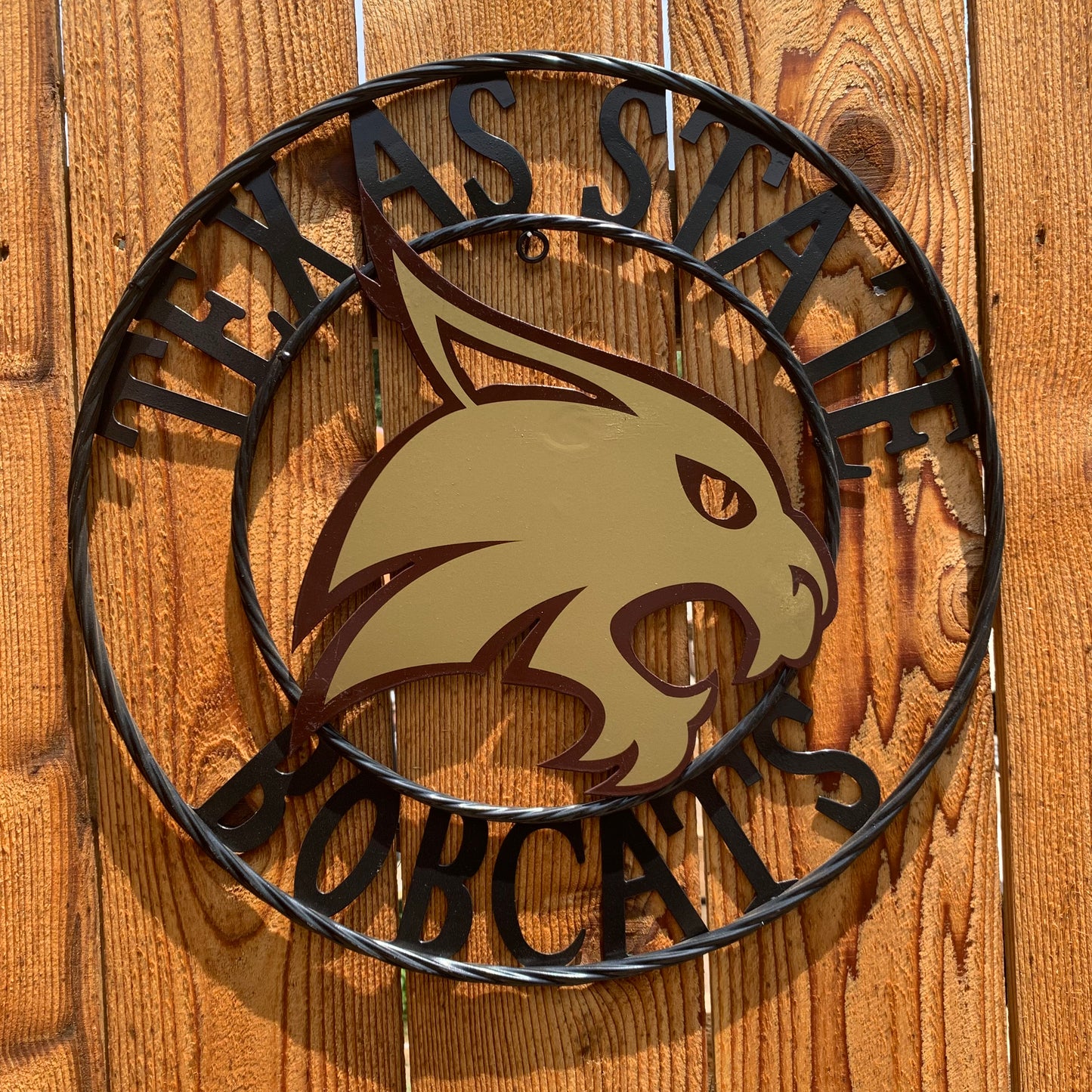 12",18",24",32",36" TEXAS STATE BOBCATS CUSTOM METAL VINTAGE CRAFT TEAM SIGN WESTERN HOME DECOR HANDMADE