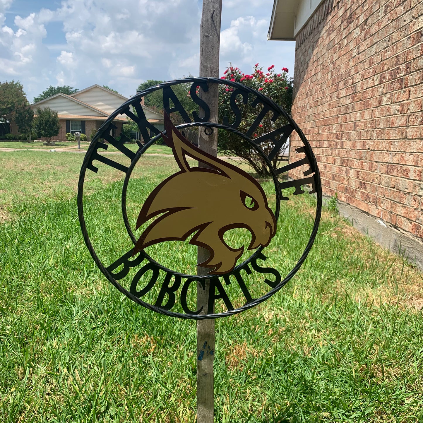12",18",24",32",36" TEXAS STATE BOBCATS CUSTOM METAL VINTAGE CRAFT TEAM SIGN WESTERN HOME DECOR HANDMADE