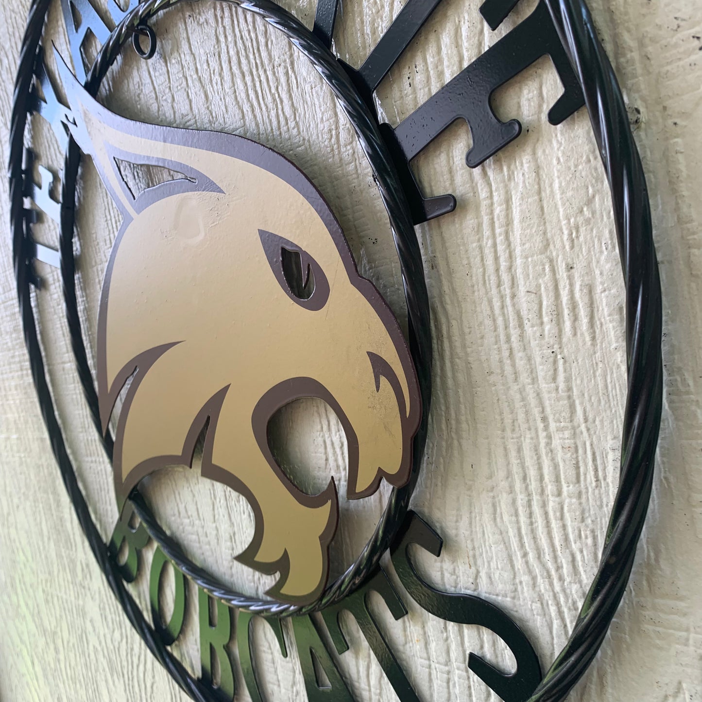 12",18",24",32",36" TEXAS STATE BOBCATS CUSTOM METAL VINTAGE CRAFT TEAM SIGN WESTERN HOME DECOR HANDMADE