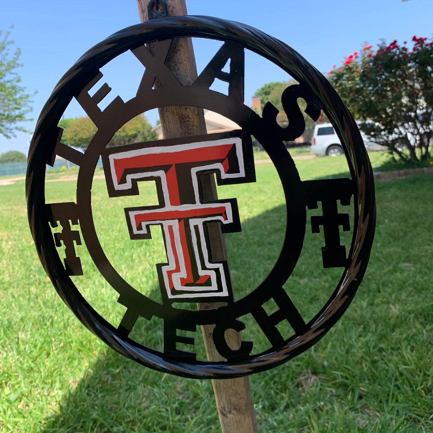 12", 18", 24", 32", 36" TEXAS TECH CUSTOM METAL VINTAGE CRAFT TEAM SIGN