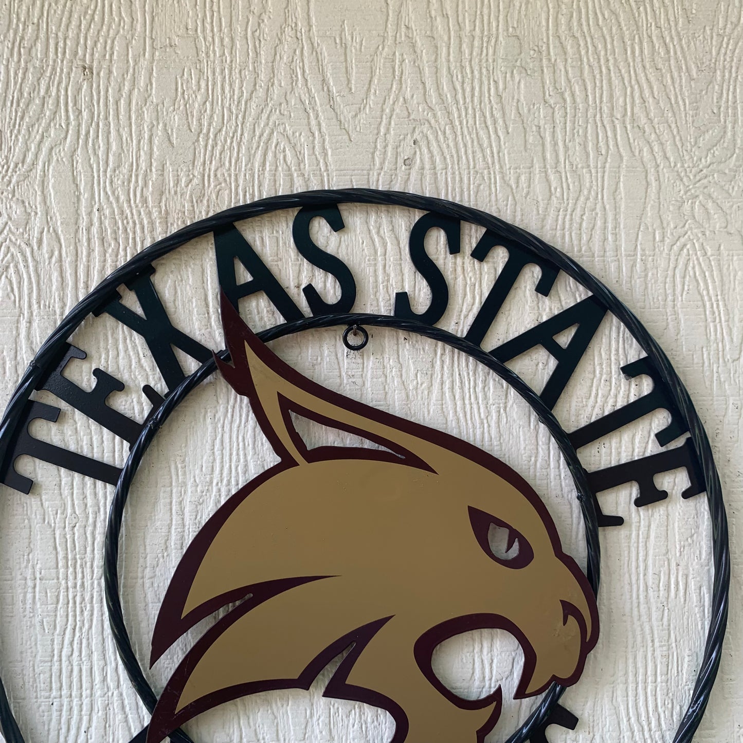 12",18",24",32",36" TEXAS STATE BOBCATS CUSTOM METAL VINTAGE CRAFT TEAM SIGN WESTERN HOME DECOR HANDMADE