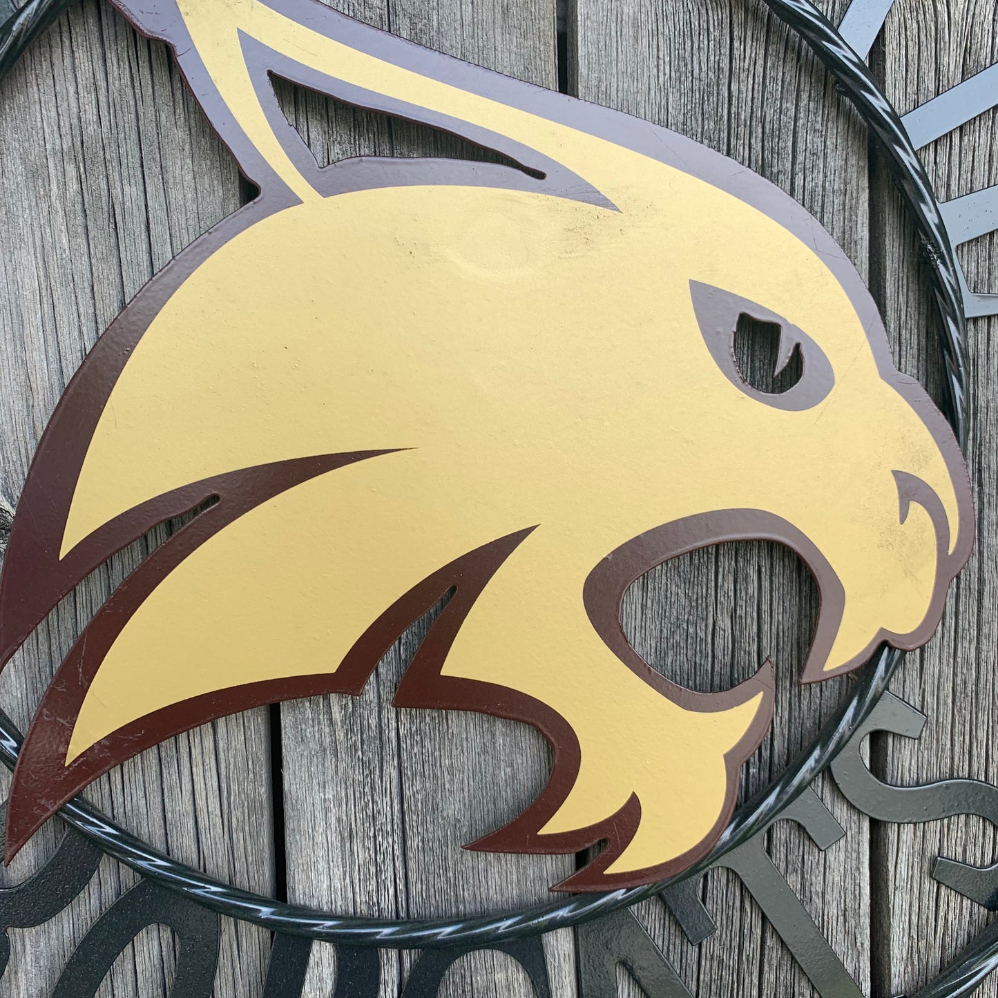 12",18",24",32",36" TEXAS STATE BOBCATS CUSTOM METAL VINTAGE CRAFT TEAM SIGN WESTERN HOME DECOR HANDMADE