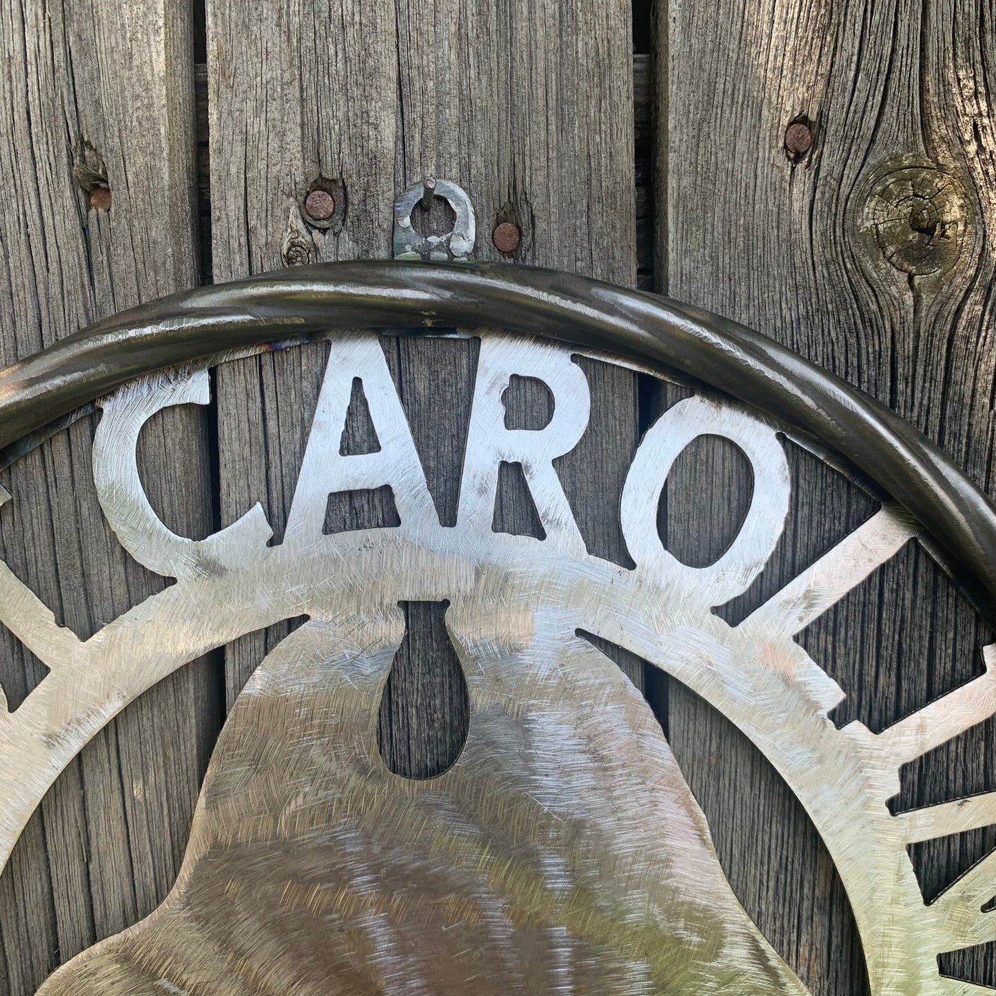 EAST CAROLINA CUSTOM RAW METAL VINTAGE CRAFT WALL ART TEAM SIGN HANDMADE