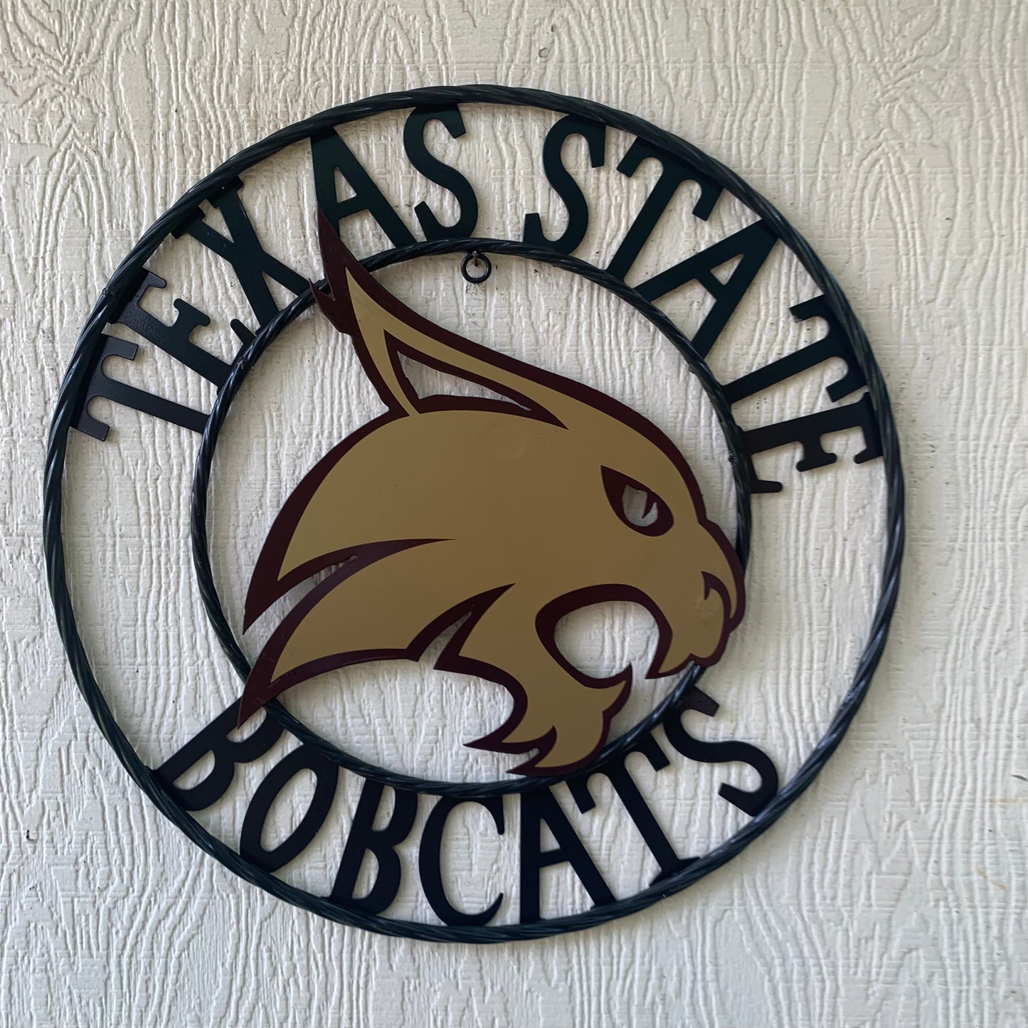 12",18",24",32",36" TEXAS STATE BOBCATS CUSTOM METAL VINTAGE CRAFT TEAM SIGN WESTERN HOME DECOR HANDMADE
