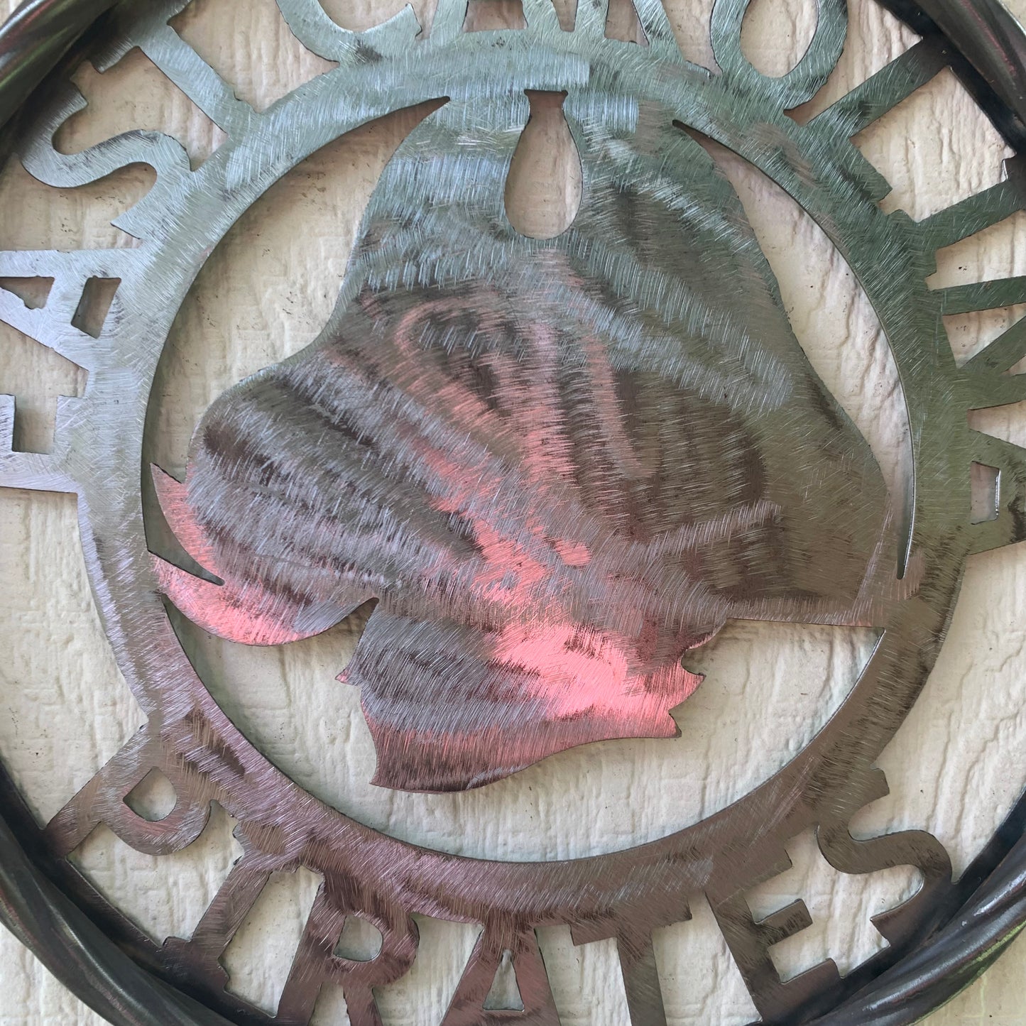EAST CAROLINA CUSTOM RAW METAL VINTAGE CRAFT WALL ART TEAM SIGN HANDMADE