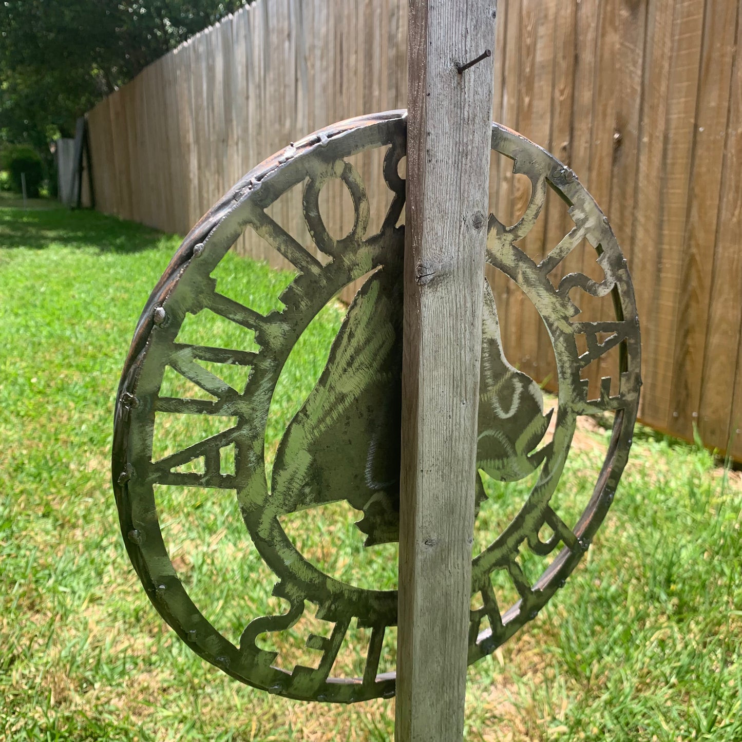 EAST CAROLINA CUSTOM RAW METAL VINTAGE CRAFT WALL ART TEAM SIGN HANDMADE