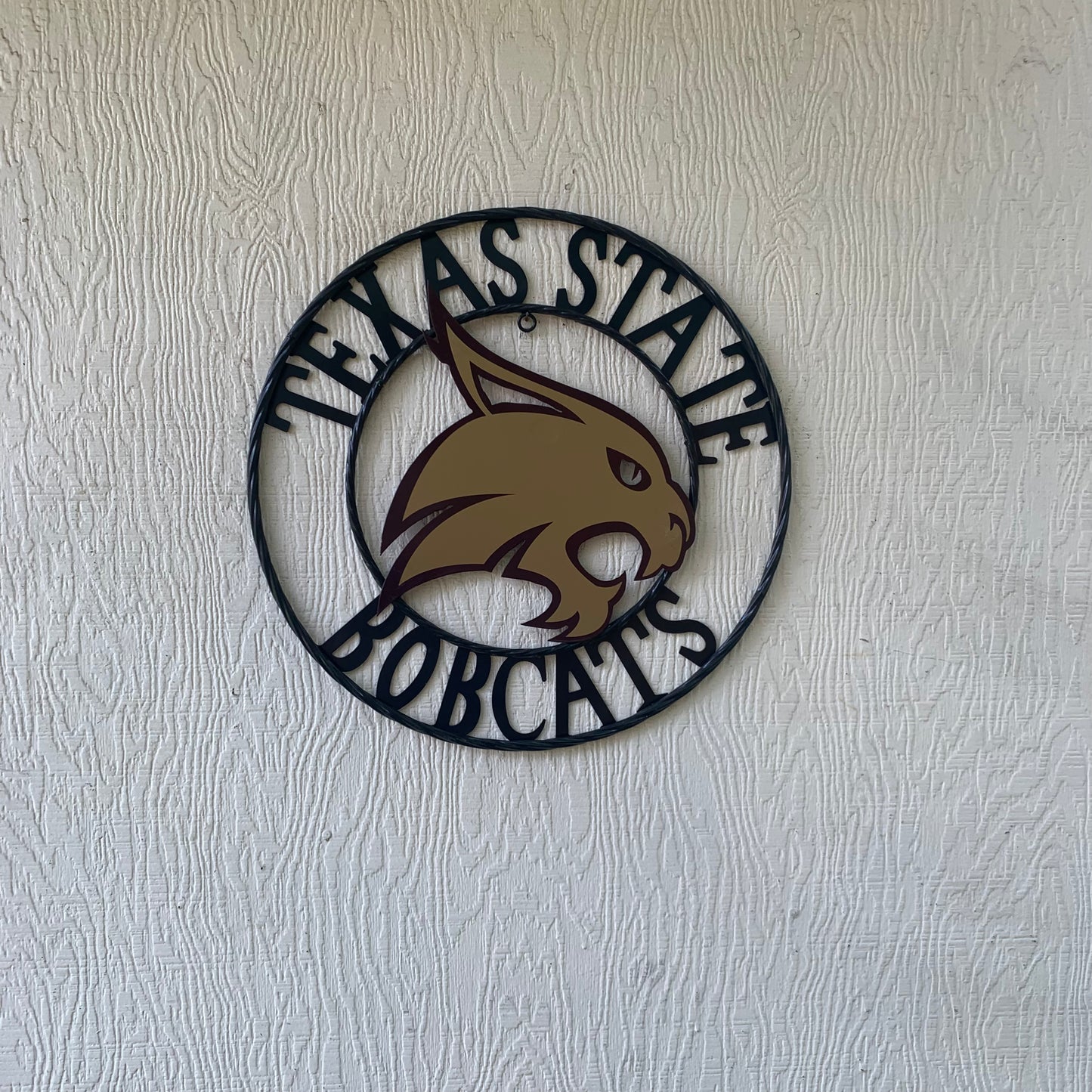 12",18",24",32",36" TEXAS STATE BOBCATS CUSTOM METAL VINTAGE CRAFT TEAM SIGN WESTERN HOME DECOR HANDMADE