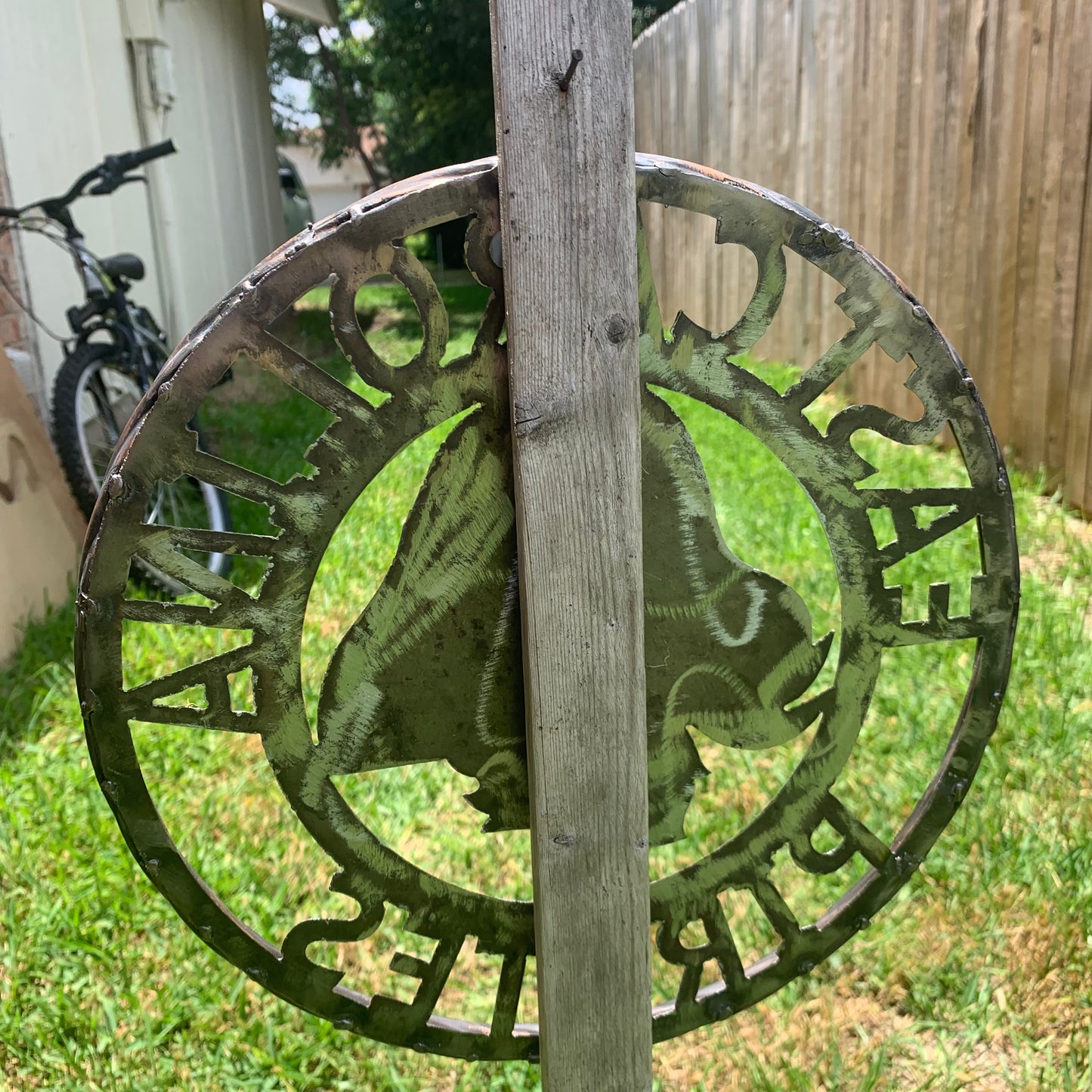 EAST CAROLINA CUSTOM RAW METAL VINTAGE CRAFT WALL ART TEAM SIGN HANDMADE