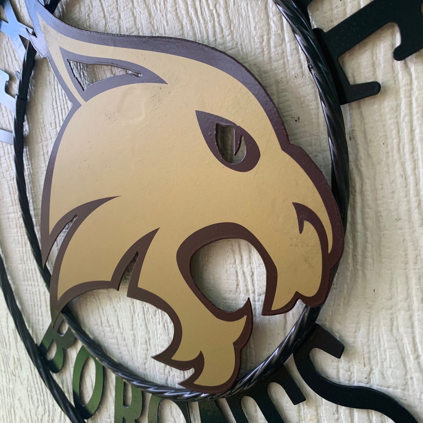12",18",24",32",36" TEXAS STATE BOBCATS CUSTOM METAL VINTAGE CRAFT TEAM SIGN WESTERN HOME DECOR HANDMADE