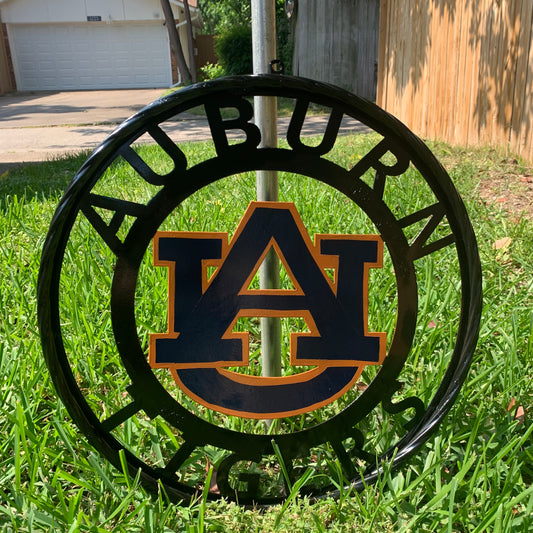 AUBURN TIGERS CUSTOM METAL VINTAGE CRAFT SIGN WESTERN HOME DECOR HANDMADE 12",18",24",32",36"