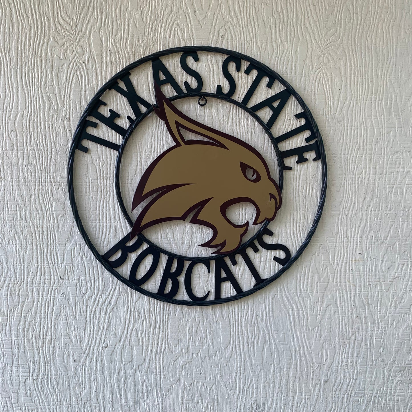 12",18",24",32",36" TEXAS STATE BOBCATS CUSTOM METAL VINTAGE CRAFT TEAM SIGN WESTERN HOME DECOR HANDMADE