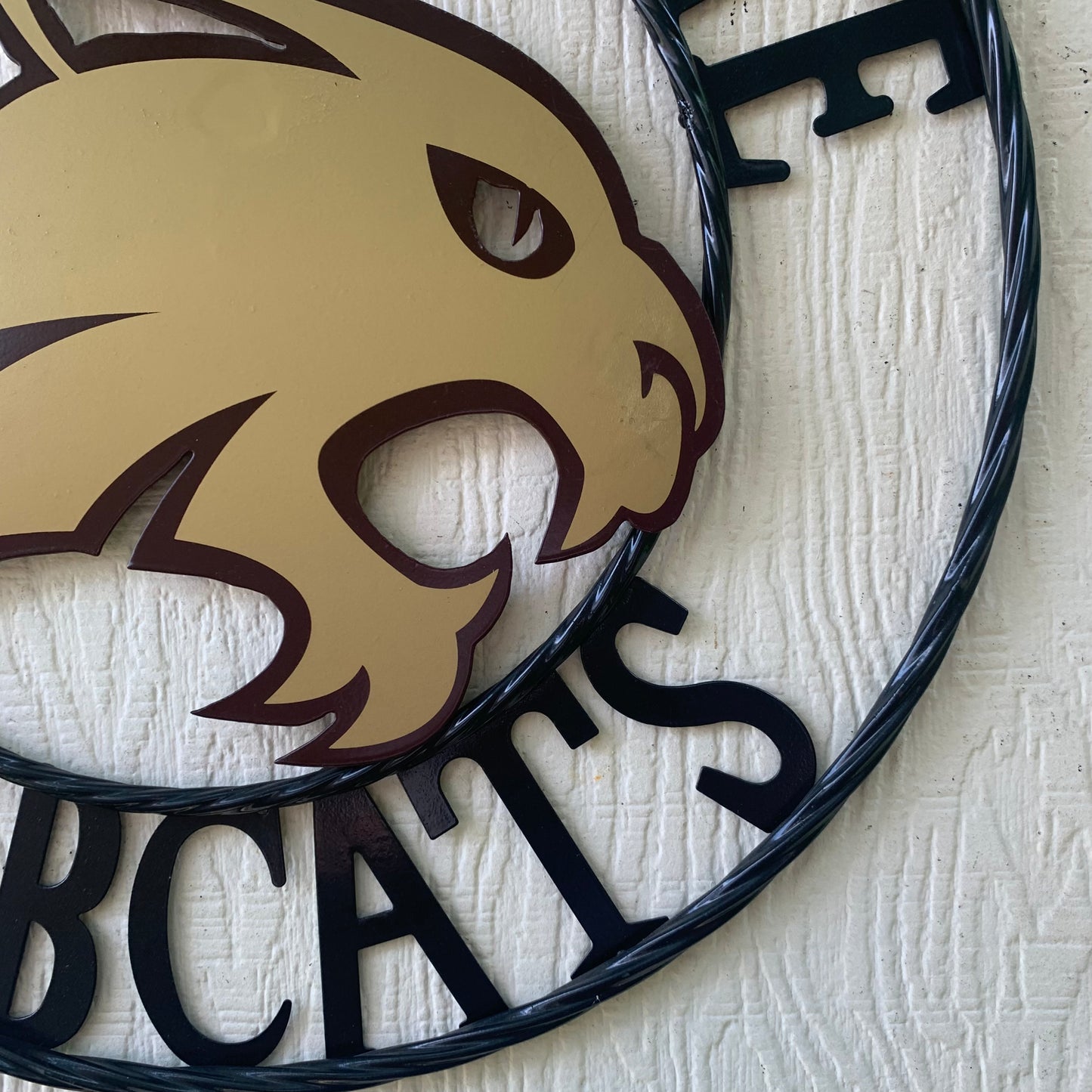 12",18",24",32",36" TEXAS STATE BOBCATS CUSTOM METAL VINTAGE CRAFT TEAM SIGN WESTERN HOME DECOR HANDMADE
