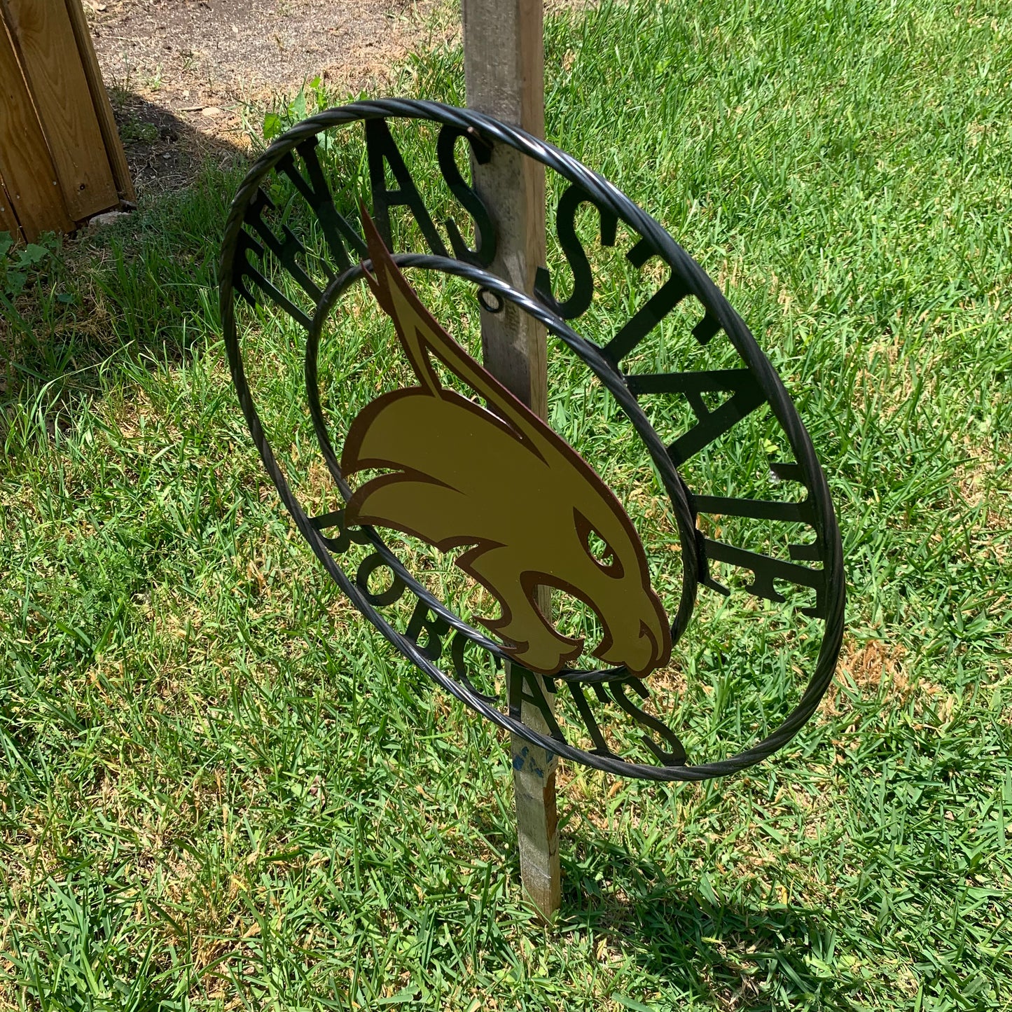 12",18",24",32",36" TEXAS STATE BOBCATS CUSTOM METAL VINTAGE CRAFT TEAM SIGN WESTERN HOME DECOR HANDMADE