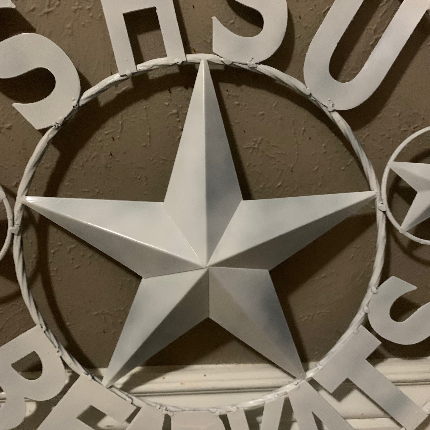24",32" SHSU SAM HOUSTON BEARKATS RUSTIC WHITE METAL CUSTOM VINTAGE CRAFT RUSTIC BLACK TEAM STAR HANDMADE