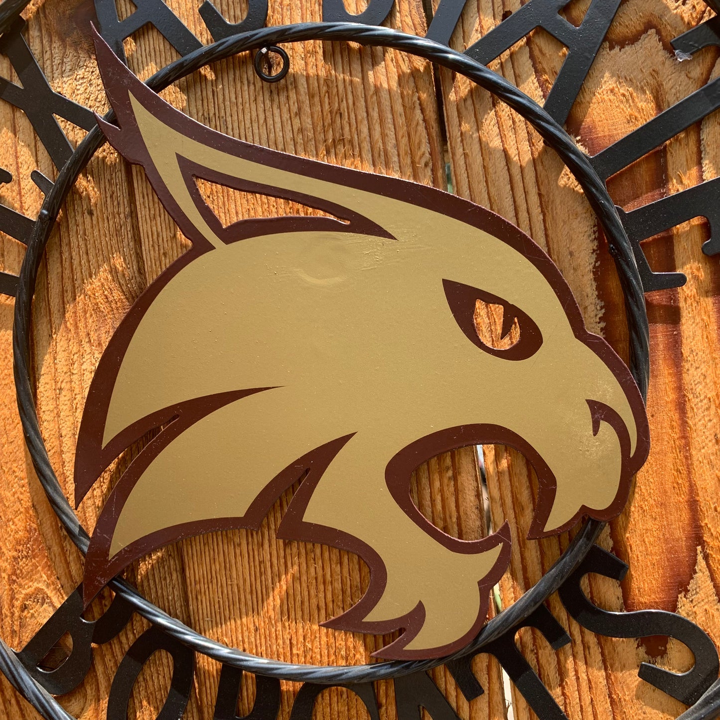 12",18",24",32",36" TEXAS STATE BOBCATS CUSTOM METAL VINTAGE CRAFT TEAM SIGN WESTERN HOME DECOR HANDMADE