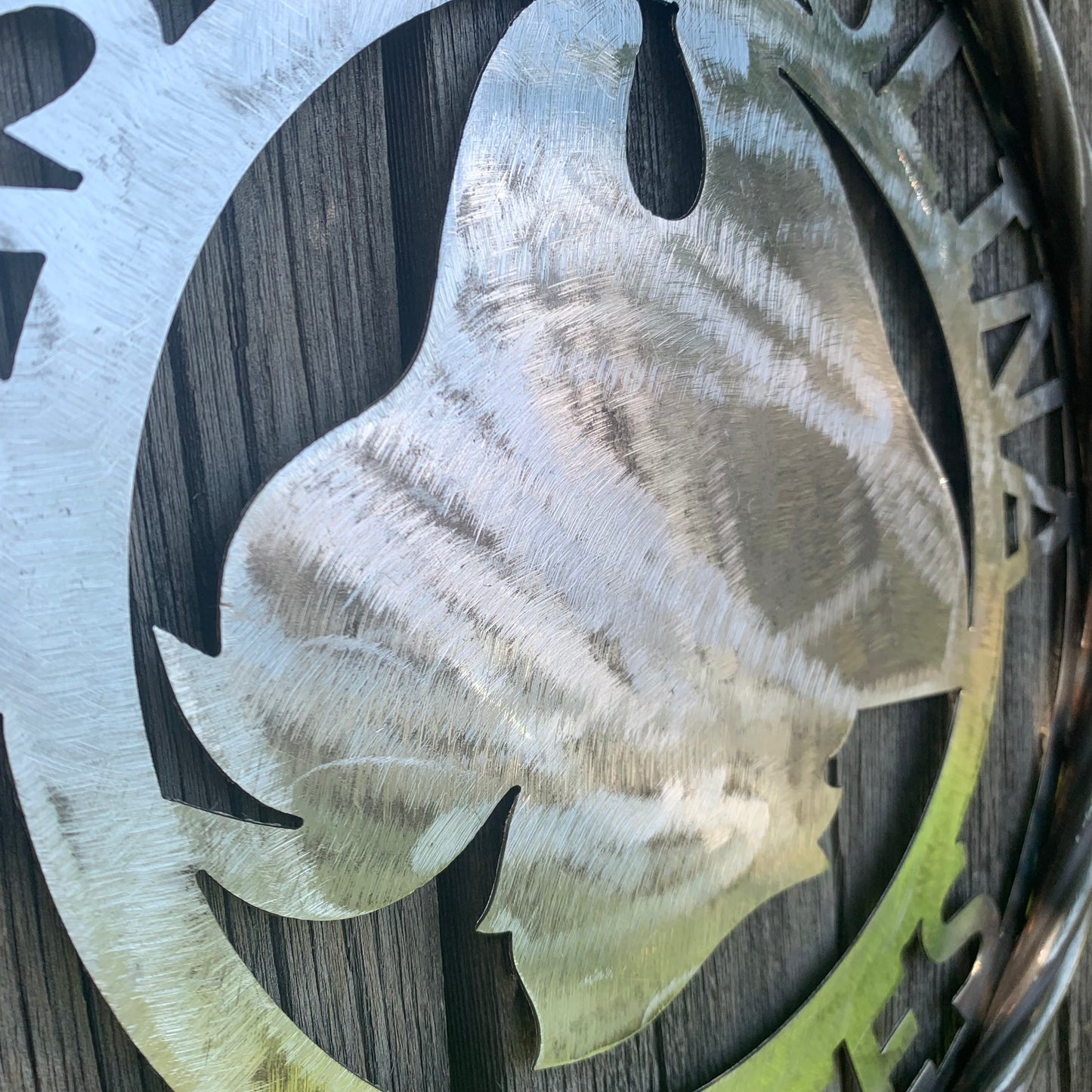 EAST CAROLINA CUSTOM RAW METAL VINTAGE CRAFT WALL ART TEAM SIGN HANDMADE