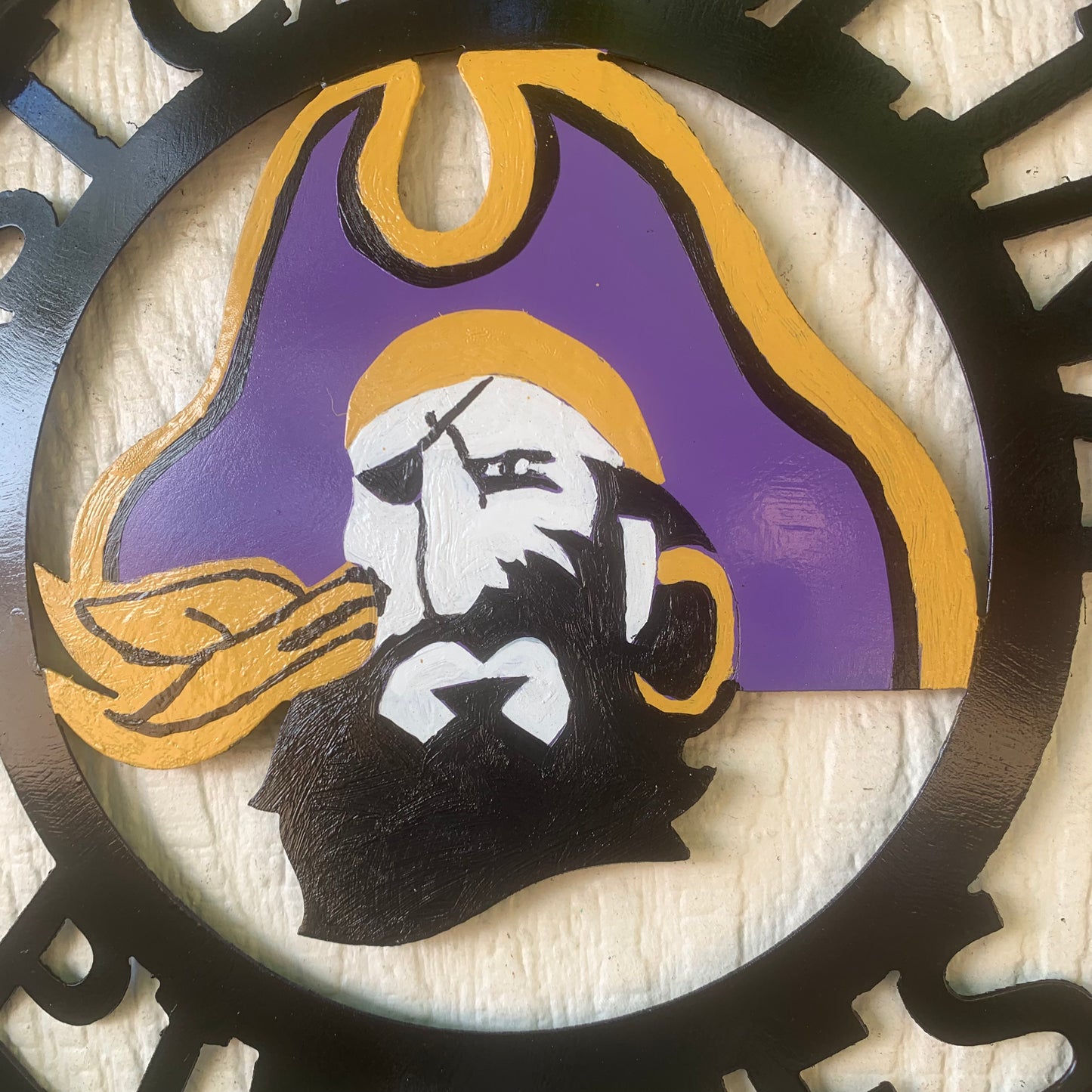 EAST CAROLINA CUSTOM METAL VINTAGE CRAFT SIGN TEAM ART WESTERN HOME DECOR HANDMADE