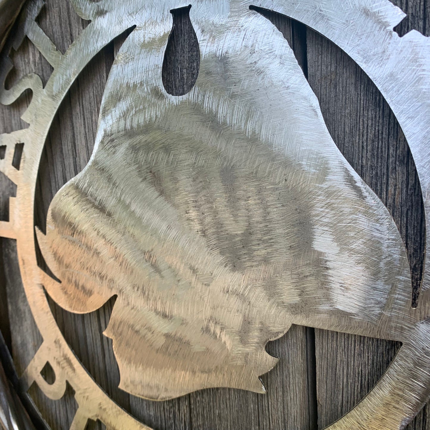 EAST CAROLINA CUSTOM RAW METAL VINTAGE CRAFT WALL ART TEAM SIGN HANDMADE