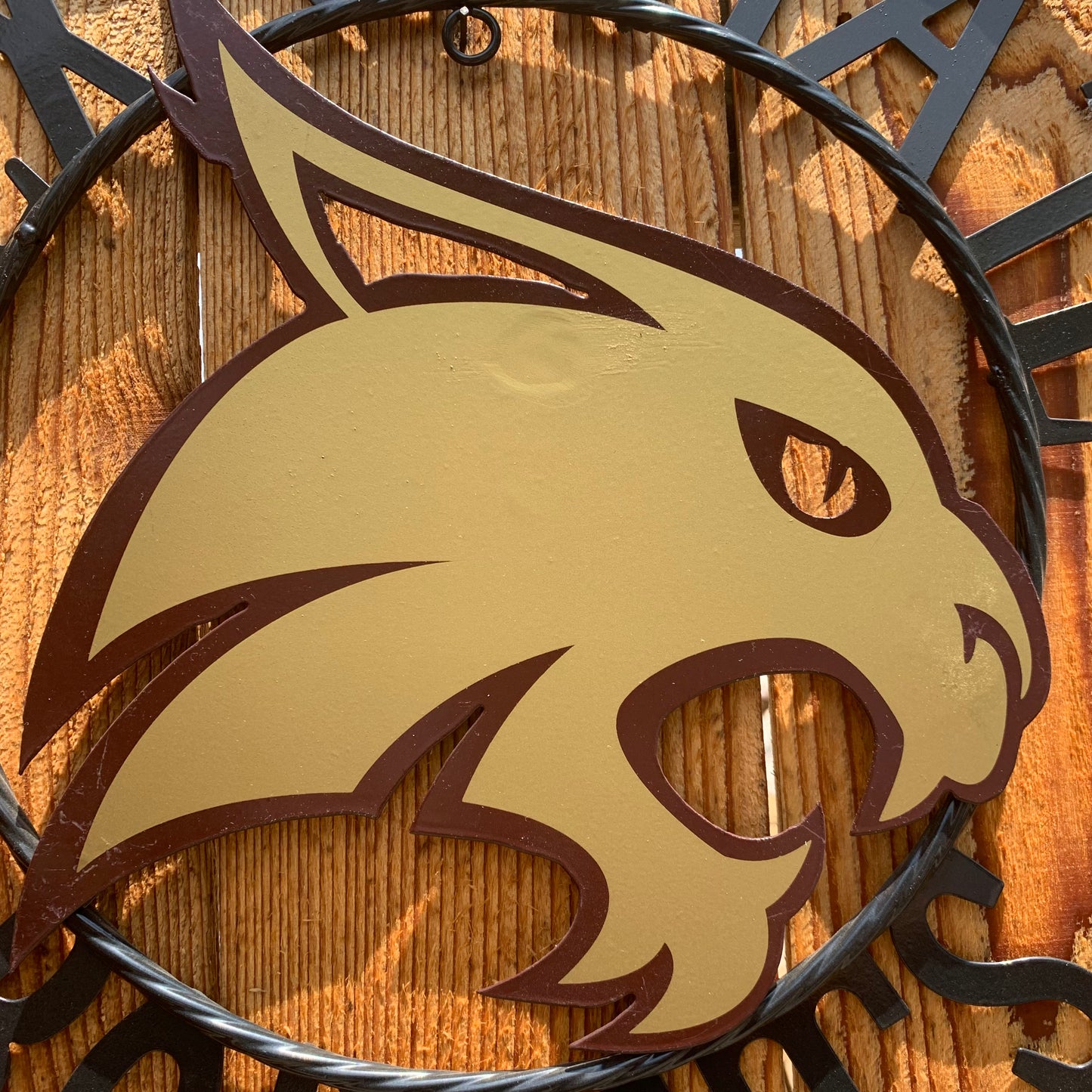12",18",24",32",36" TEXAS STATE BOBCATS CUSTOM METAL VINTAGE CRAFT TEAM SIGN WESTERN HOME DECOR HANDMADE
