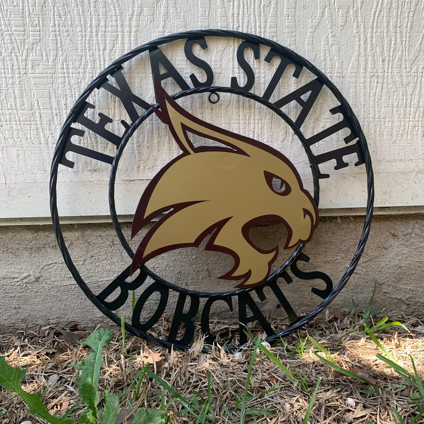 12",18",24",32",36" TEXAS STATE BOBCATS CUSTOM METAL VINTAGE CRAFT TEAM SIGN WESTERN HOME DECOR HANDMADE