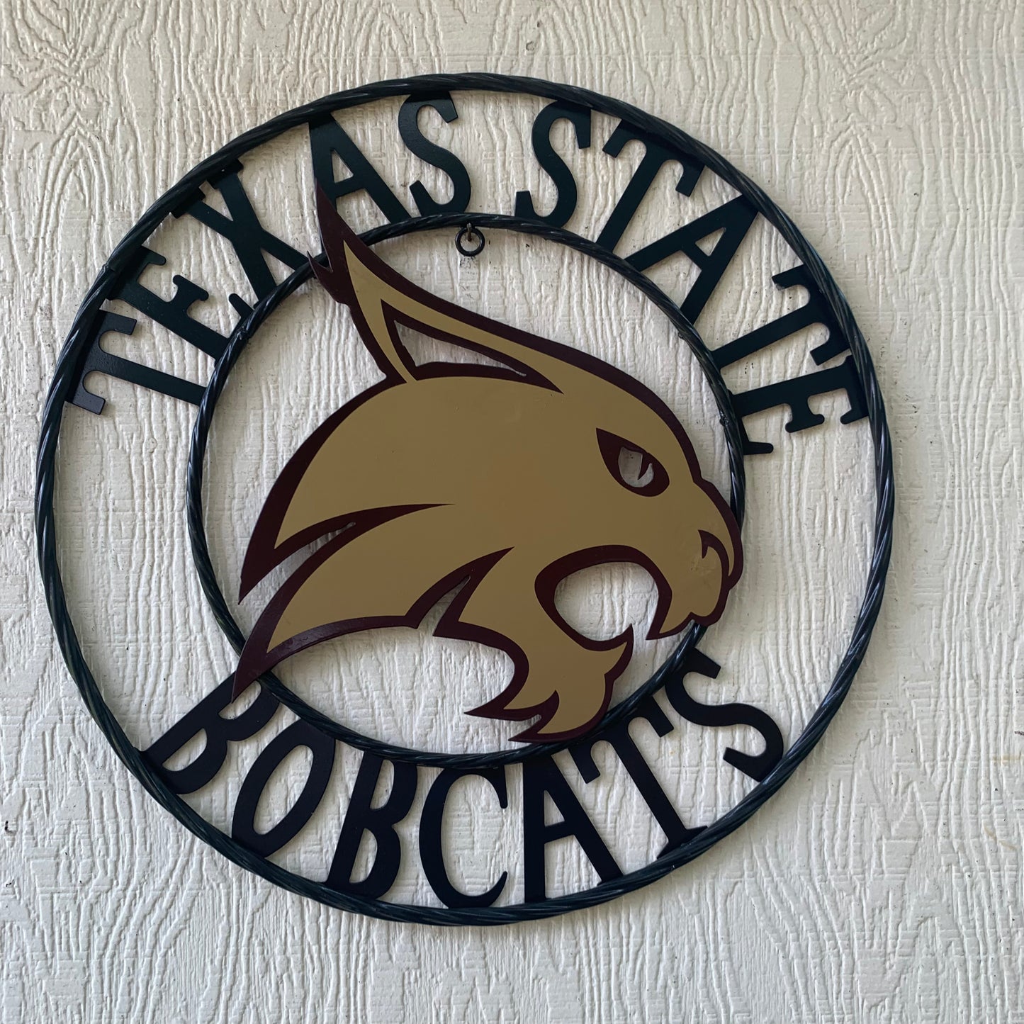 12",18",24",32",36" TEXAS STATE BOBCATS CUSTOM METAL VINTAGE CRAFT TEAM SIGN WESTERN HOME DECOR HANDMADE