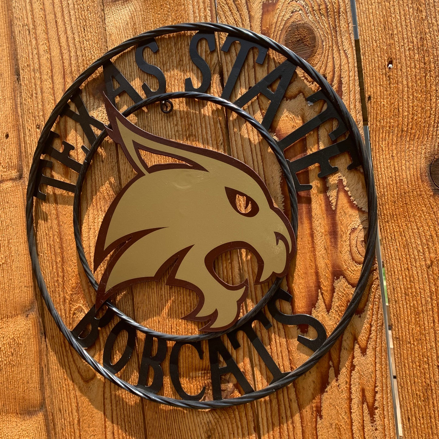 12",18",24",32",36" TEXAS STATE BOBCATS CUSTOM METAL VINTAGE CRAFT TEAM SIGN WESTERN HOME DECOR HANDMADE