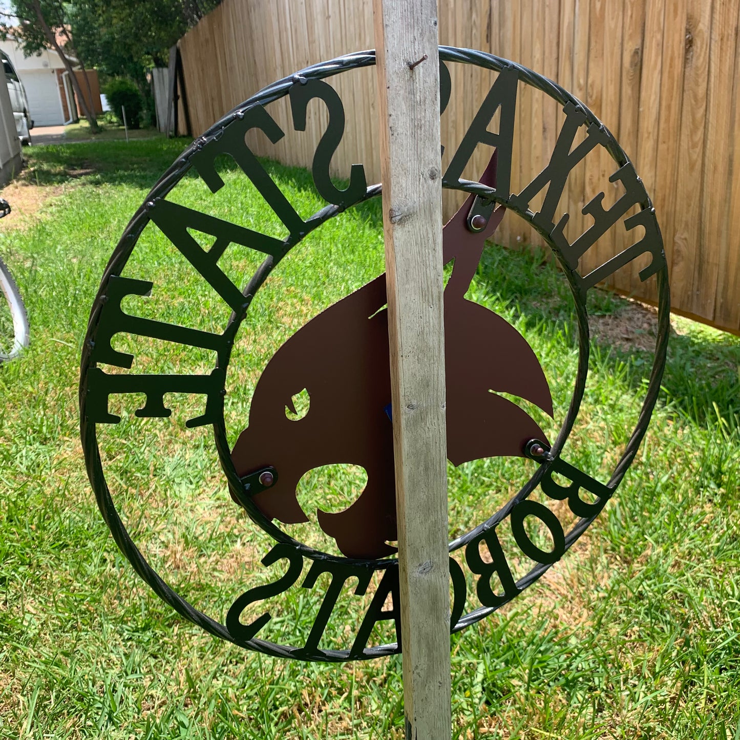 12",18",24",32",36" TEXAS STATE BOBCATS CUSTOM METAL VINTAGE CRAFT TEAM SIGN WESTERN HOME DECOR HANDMADE