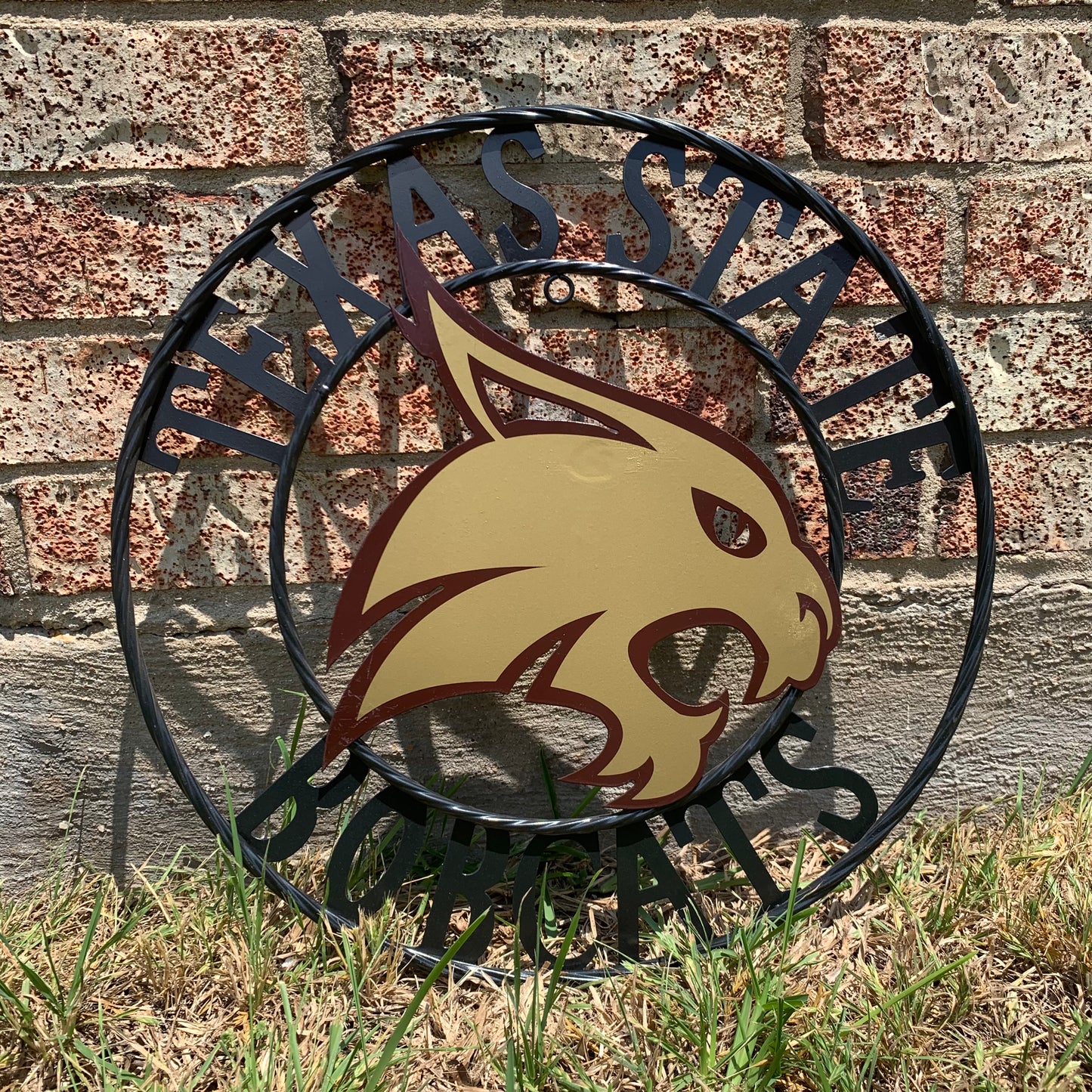 12",18",24",32",36" TEXAS STATE BOBCATS CUSTOM METAL VINTAGE CRAFT TEAM SIGN WESTERN HOME DECOR HANDMADE