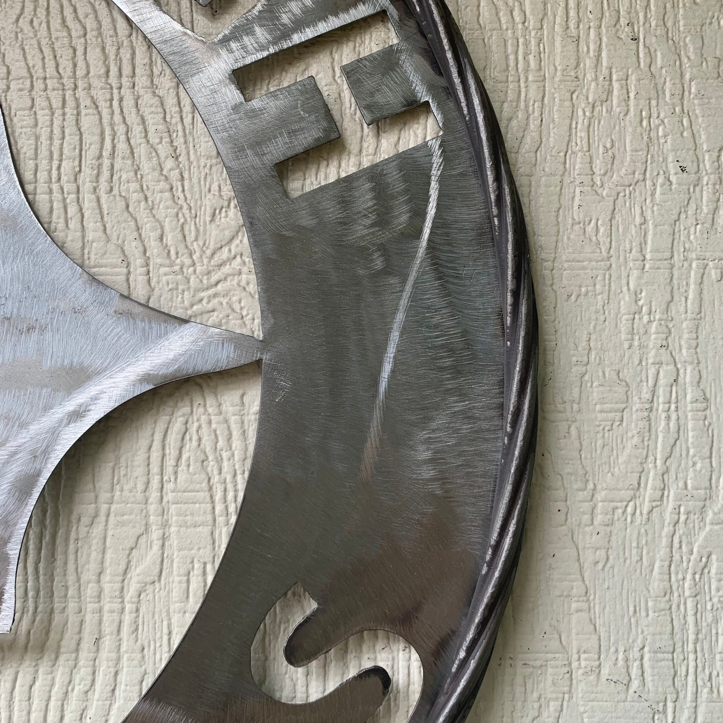 PITTSBURGH STEELERS CUSTOM RAW METAL VINTAGE CRAFT TEAM SIGN HANDMADE