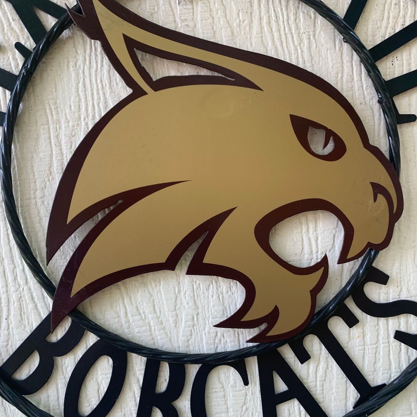 12",18",24",32",36" TEXAS STATE BOBCATS CUSTOM METAL VINTAGE CRAFT TEAM SIGN WESTERN HOME DECOR HANDMADE