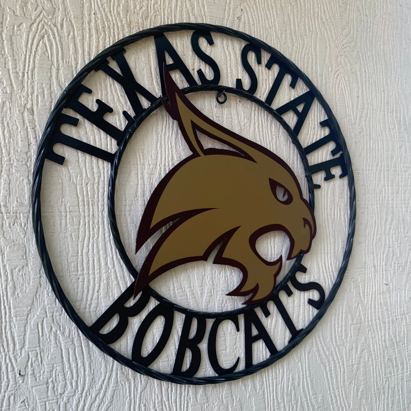 12",18",24",32",36" TEXAS STATE BOBCATS CUSTOM METAL VINTAGE CRAFT TEAM SIGN WESTERN HOME DECOR HANDMADE